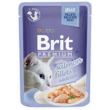 Brit Premium - корм Брит с лососем в желе для кошек