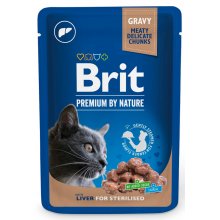 Brit Premium - корм Брит с печенью для стерилизованных кошек