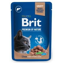 Brit Premium - корм Бріт із печінкою для стерилізованих кішок
