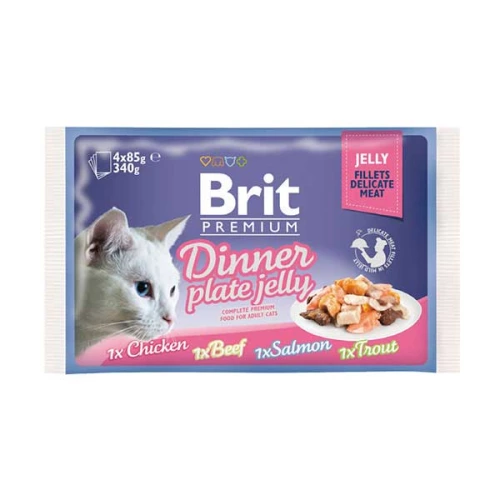 Brit Premium Dinner Plate Jelly - корм Брит Ассорти Обеденная тарелка в желе