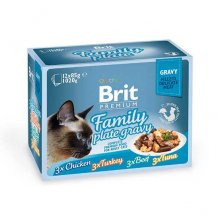 Brit Premium Family Plate Gravy - корм Бріт Асорті Сімейна тарілка в соусі