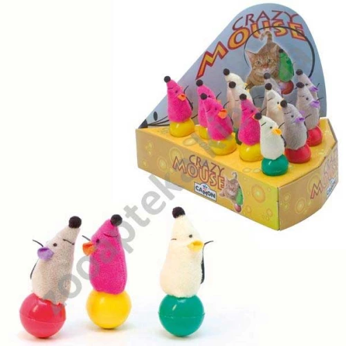 Camon - іграшка для кішок Камон миша кольорова неваляшка