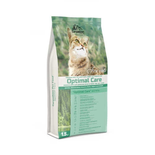 Carpathian Pet Food Optimal Care - корм Карпатський з куркою і окунем для дорослих кішок