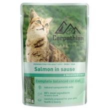 Carpathian Pet Food Adult Cat - влажный корм Карпатский с лососем в соусе для кошек