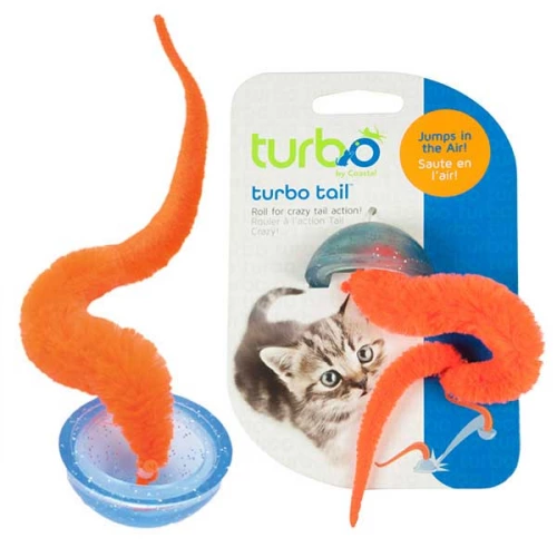 Coastal Turbo Tail Pop Up - іграшка Костал помаранчевий хвіст у півсфері для кішок