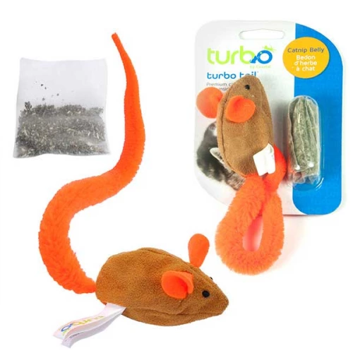 Coastal Turbo - мишка Костал з яскравим хвостом і котячою м'ятою