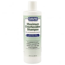 Davis Maximum Chlorhexidine Shampoo - шампунь Девіс з хлоргексидином при захворюваннях шкіри і шерсті