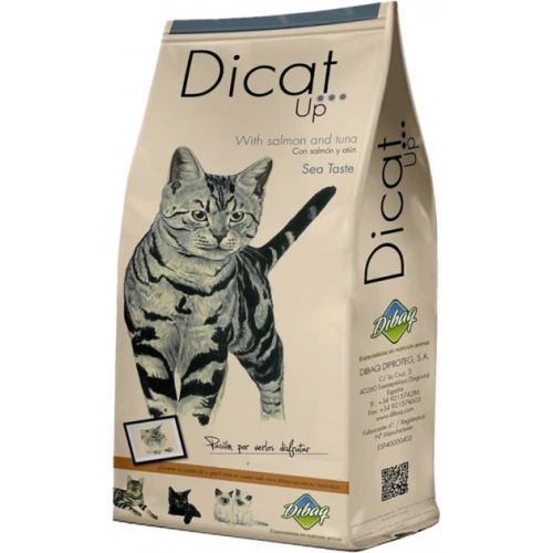 Dicat Up Sea Taste - корм Дикет Ап с лососем и тунцом для взрослых кошек