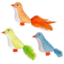 Flamingo Bird Feather - игрушка Фламинго Птичка с перьями для кошек