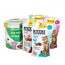 Gimpet Nutri Pockets - набір ласощів Джімпет 4 види в банці для кішок