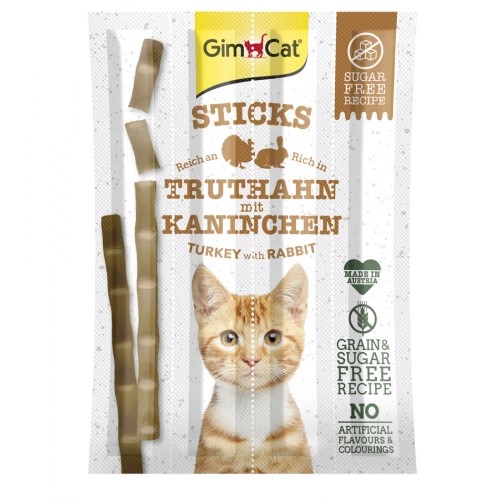 Gimpet Sticks - лакомство Джимпет с индейкой и кроликом для кошек