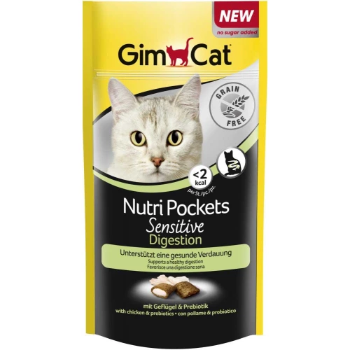 Gimpet Nutri Pockets Sensitive - лакомство Джимпет для улучшения пищеварения
