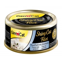 Gimpet ShinyCat Filet - консервы Джимпет с тунцом и анчоусами для кошек