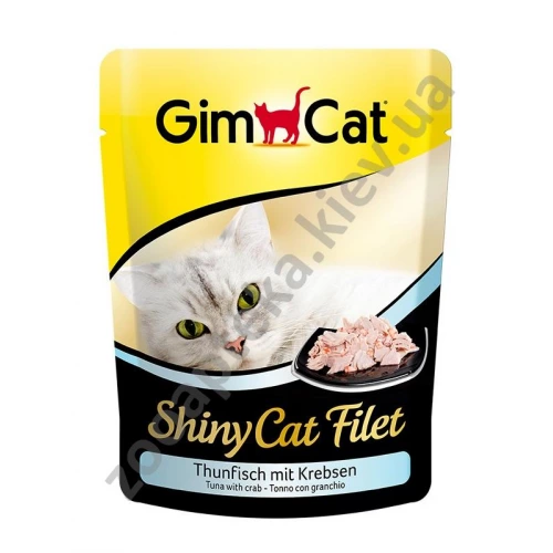 Gimpet ShinyCat Filet - консерви Джимпет тунець з крабом, пауч