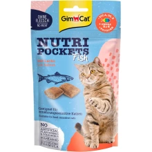 Gimpet Nutri Pockets Fish - лакомство Джимпет с лососем для кошек