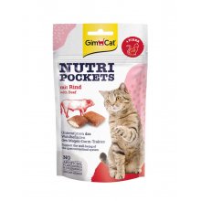 Gimpet Nutri Pockets - лакомство Джимпет с говядиной и солодом для кошек