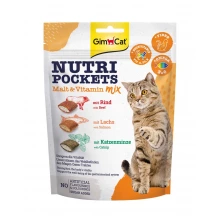Gimpet Nutri Pockets Malt-Vitamin Mix - мультивитаминное лакомство Джимпет для кошек