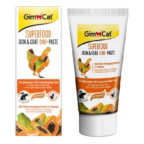 Gimpet Superfood Duo-Paste - паста Джимпет с курицей и папайей для кошек