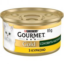 Gourmet Gold - корм Гурмет Голд Сочное наслаждение с курицей для кошек