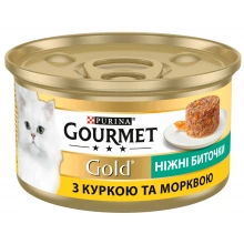 Gourmet Gold - корм Гурмет Голд Нежные биточки с курицей и морковью для кошек