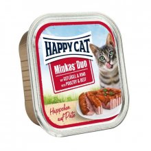 Happy Cat Minkas Duo - консервы Хэппи Кет с птицей и говядиной для кошек