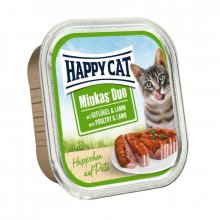 Happy Cat Minkas Duo - консервы Хэппи Кет с птицей и ягненком для кошек