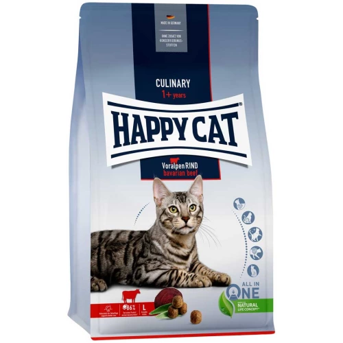 Happy Cat Adult - корм Хэппи Кет Альпийская говядина для взрослых кошек