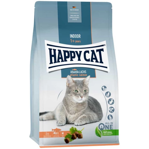 Happy Cat Indoor Atlantik-Lachs - корм Хэппи Кет с лососем для домашних кошек