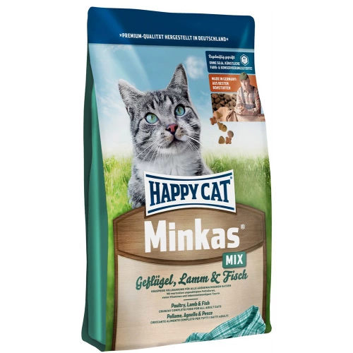 Happy Cat Minkas Mix - корм Хэппи Кет Минкас Микс для взрослых кошек