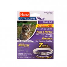 Hartz Ultra Guard Plus - ошейник Хартц светоотражающий для кошек и котят от блох и клещей