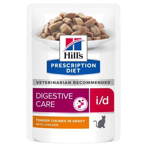 Hills PD Feline i/d - диетический корм Хиллс с курицей при расстройствах пищеварения у кошек, пауч