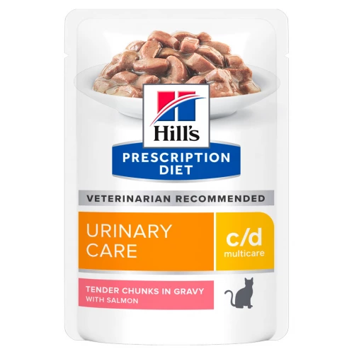 Hills PD c/d - дієтичний корм Хіллс із лососем для здоров'я сечовивідних шляхів у кішок, пауч