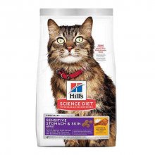 Hills SP Adult Sensitive Stomach and Skin - корм Хиллс для чувствительных кошек