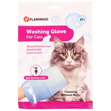 Karlie-Flamingo WashIng Glove Сat - рукавица-салфетка Карли-Фламинго для мытья кошек без воды