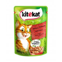 Kitekat - консервы Китекет с говядиной в соусе для кошек, пауч