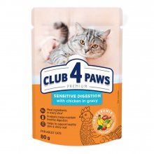 C4P Premium консервированный корм с курицей в соусе для кошек с чувствительным пищеварением