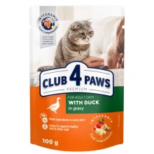 C4P Premium консервований корм з качкою в соусі для кішок