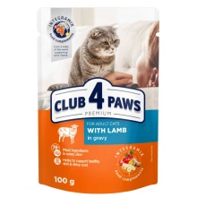 C4P Premium консервированный корм с ягненком в соусе для кошек
