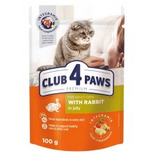 C4P Premium консервированный корм с кроликом в желе для кошек