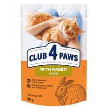 C4P Premium консервированный корм с кроликом в желе для кошек