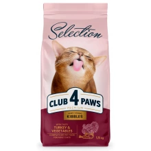 C4P Premium Selection with Turkey - корм Клуб 4 Лапы с индейкой и овощами для кошек