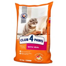 C4P Premium with Veal - корм Клуб 4 Лапы с телятиной для кошек