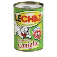 LeChat - консервы Ле Чат Мясные кусочки с кроликом для кошек