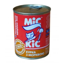 МИС КИС консервы с курицей и морковью для кошек