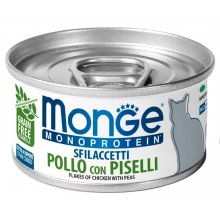 Monge Cat Monoprotein Solo Chicken Peas - мясные хлопья Монже с курицей и горошком для кошек