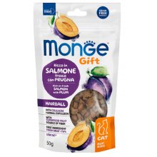 Monge Cat Gift Salmon Plum - лакомства Монже с лососем и сливой для кошек