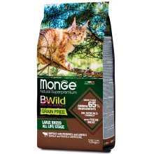Monge Cat Bwild Gr.Free Adult Large Breed with Buffalo - корм Монже с буйволом для крупных кошек