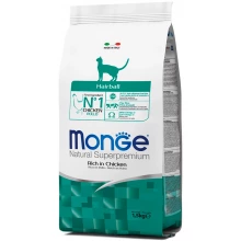 Monge Hairball - корм Монже для виведення шерсті у дорослих кішок