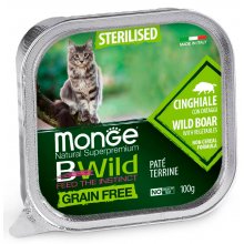 Monge Cat Bwild GF Sterilised Wild Boar - паштет Монже с диким кабаном для стерилизованных кошек