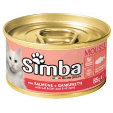 Monge Cat Simba Salmon Shrimps - мус Монже з лососем і креветками для кішок